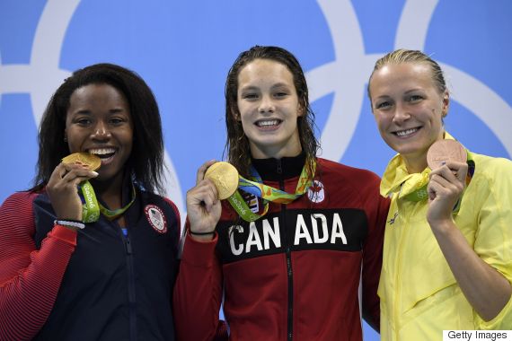 canada wins first gold medal