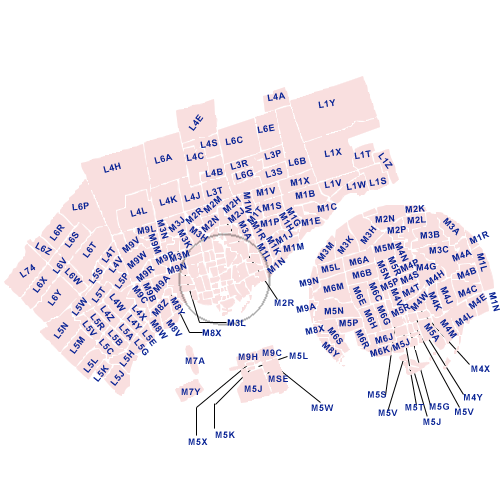 FSA Codes by Central Ontario - Moving Tools – TopMoving.ca