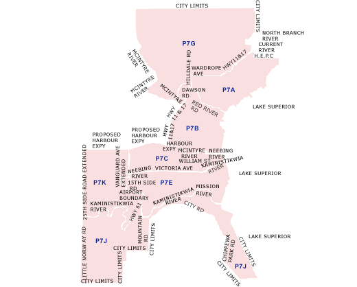 Sudbury Postal Code Map Fsa Codes By Northern Ontario - Moving Tools – Topmoving.ca